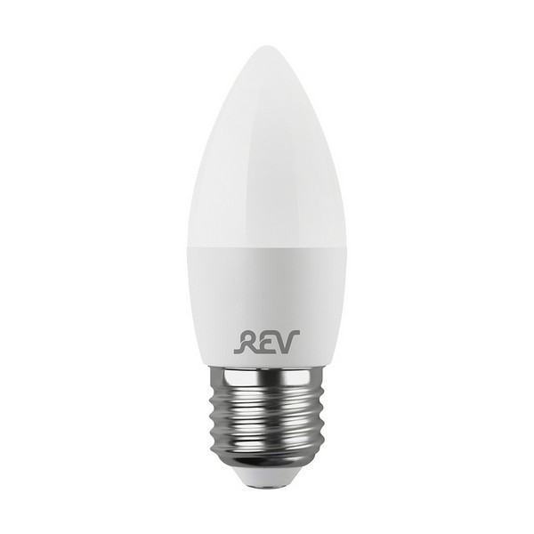 Лампа светодиодная REV 7 Вт E27 свеча С37 2700К теплый белый свет 180-240 В матовая