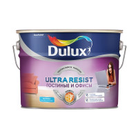 Краска водно-дисперсионная Dulux Ultra Resist гостиные и офисы моющаяся основа ВС 9 л