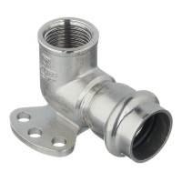 Водорозетка VALTEC (VTi.954.I.002204) 22 мм х 1/2 ВР(г) нержавеющая сталь