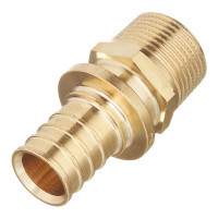 Соединитель прямой Stout (SFA-0001-002534) 25 мм х 3/4 НР(ш) латунный