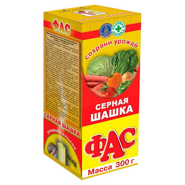Серная шашка для дезинфекции погребов подвалов и теплиц Avgust ФАС 300 г