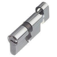 Цилиндр Palladium AL 60 C T01 CP 60 (30х30) мм ключ/вертушка хром