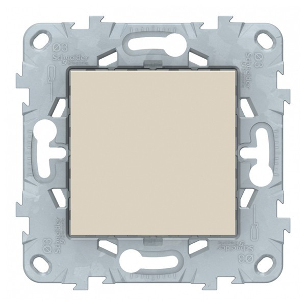 Заглушка Schneider Electric Unica NEW NU586644 скрытая установка бежевая 45x45 мм