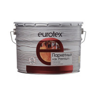 Лак алкидно-уретановый паркетный Eurotex Premium бесцветный 10 л глянцевый
