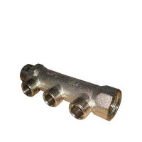 Коллектор VALTEC (VTc.500.N.0603) 1 ВР(г) х 3 выхода 1/2 НР(ш) х 1 НР(ш)