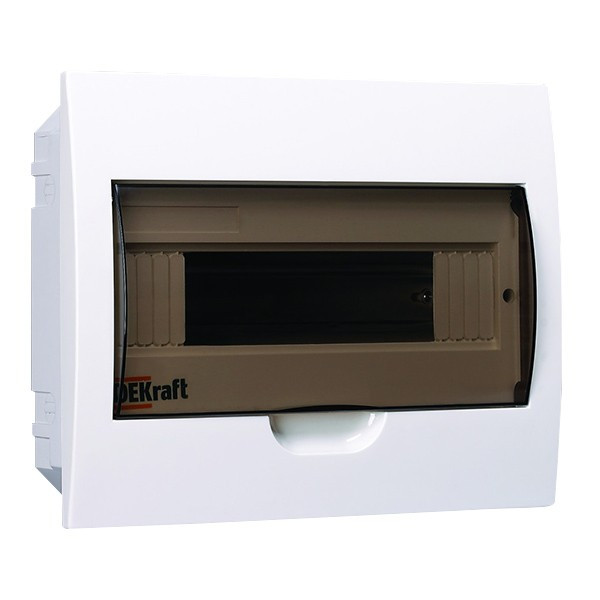 Щит распределительный встраиваемый Dekraft ЩРВ-П-12 пластиковый IP41 220х280х90 мм 12 модулей