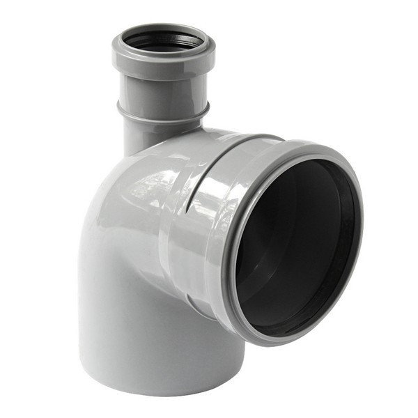 Отвод Pro Aqua Comfort d110х50 мм 87,5° прямой