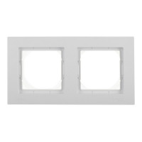 Рамка Schneider Electric Atlas Design ATN440102 двухместная универсальная белая для розеток и переключателей IP44