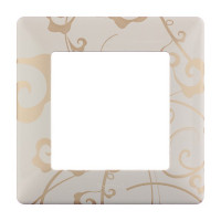 Рамка Legrand Valena LIFE 754111 одноместная универсальная ампир бежевый
