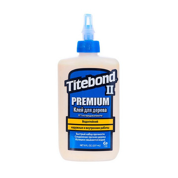 Клей ПВА столярный Titebond II Premium влагостойкий D3 290 г