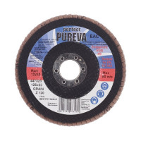 Круг лепестковый по металлу/древесине Pureva (447323/3230) 125х22,2 мм P120