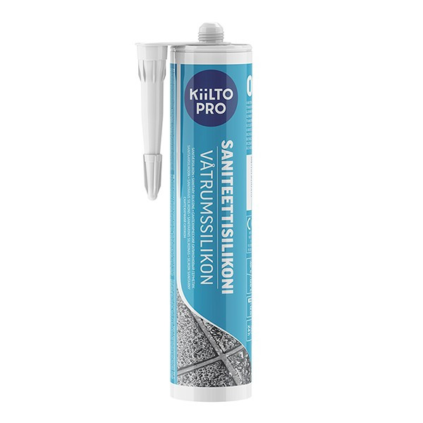 Герметик силиконовый санитарный Kiilto № 11 природно-белый 310 мл