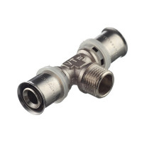 Тройник VALTEC (VTm.233.N.200420) 20(пресс) х 1/2 НР(ш) х 20(пресс)