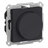 Диммер Schneider Electric Atlas Design ATN001036 скрытая установка карбон 20-630 Вт поворотно-нажимной