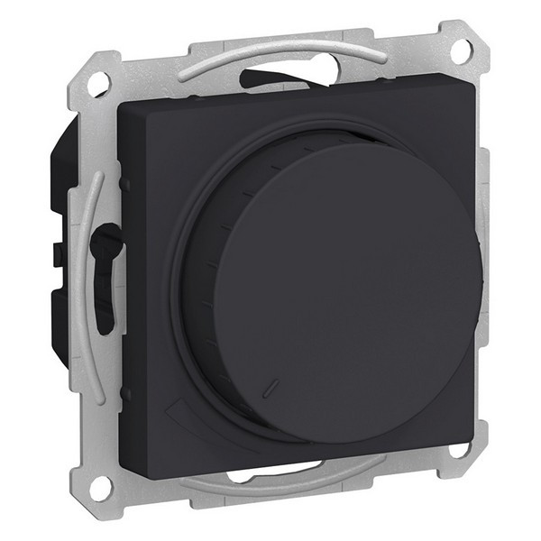 Диммер Schneider Electric Atlas Design ATN001036 скрытая установка карбон 20-630 Вт поворотно-нажимной