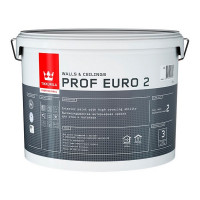 Краска водно-дисперсионная интерьерная Tikkurila PROF EURO 2 белая основа VVA 9 л
