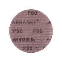 Диск шлифовальный Mirka Abranet d150 мм P80 на липучку сетчатая основа (5 шт.)