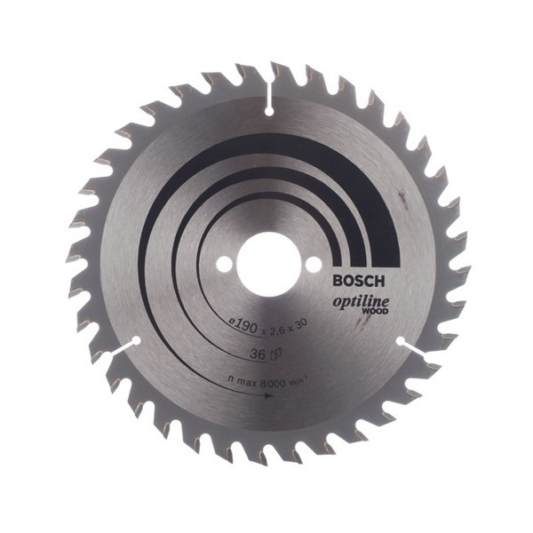 Диск пильный по дереву Bosch Optiline (2608640616) 190х30х2,6 мм 36 зубьев