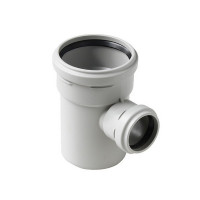 Тройник Pro Aqua Stilte Plus d110х58 мм 87° пластиковый шумопоглощающий для внутренней канализации