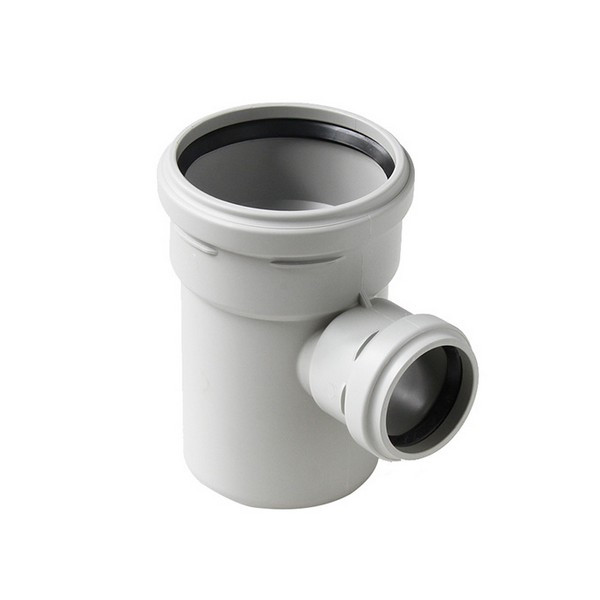 Тройник Pro Aqua Stilte Plus d110х58 мм 87° пластиковый шумопоглощающий для внутренней канализации
