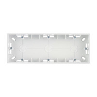 Коробка монтажная Simon 15 1590753-033 трехместная открытая установка алюминий