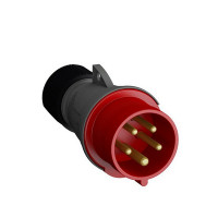 Вилка кабельная ABB Easy&Safe прямая переносная с заземлением 3P+N+E 3 фазы 16 А 400 В IP44