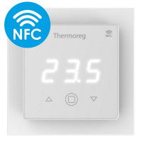 Терморегулятор электронный сенсорный для теплого пола Thermo TI-700 NFC белый с поддержкой NFC