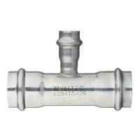 Тройник VALTEC (VTi.931.I.281528) 28 х 15 х 28 мм нержавеющая сталь