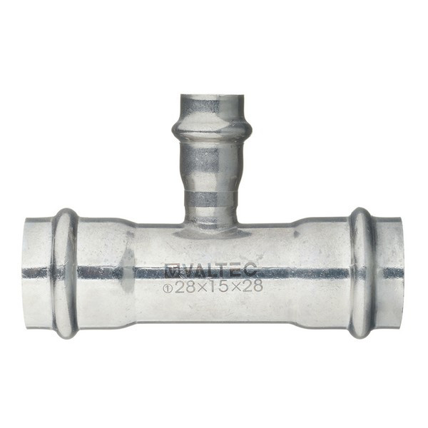 Тройник VALTEC (VTi.931.I.281528) 28 х 15 х 28 мм нержавеющая сталь