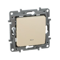 Выключатель Legrand Etika 672303 одноклавишный скрытая установка слоновая кость с подсветкой