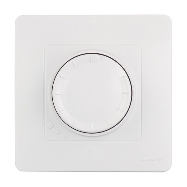 Диммер с рамкой Schneider Electric Blanca BLNSS040011 скрытая установка белый 40-400 Вт поворотно-нажимной