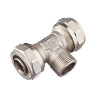 Тройник VALTEC (VTm.333.N.320632) 32 обж(ц) х 1 НР(ш) х 32 обж(ц)