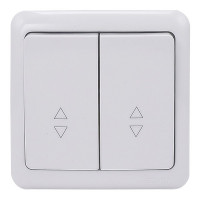 Переключатель Lezard VIOLA 751-0200-106 двухклавишный на 2 направления открытая установка белый