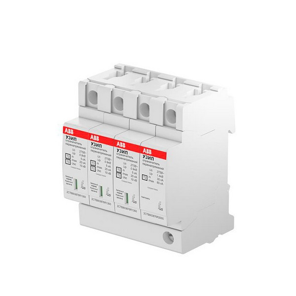 Ограничитель напряжения ABB УЗИП OVR H (2CTB803973R1800) T2-T3 275 В 25 А 3P+N