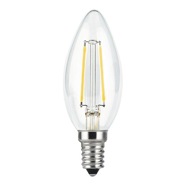 Лампа светодиодная Gauss Filament 7 Вт E14 филаментная свеча 2700К теплый белый свет 150-265 В прозрачная (10 шт.)