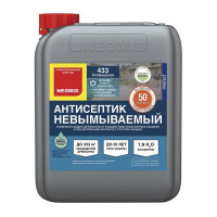 Антисептик для дерева Neomid 433 невымываемый концентрат 1:9 зеленый 5 кг