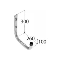 Крюк одиночный DMX тип U 300х260х100 мм оцинкованный