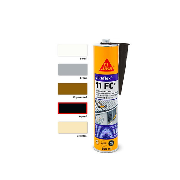 Клей-герметик полиуретановый Sika Sikaflex 11 FC+ черный 300 мл