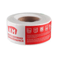 Лента стеклотканевая самоклеящаяся КМ 50 мм 45 м