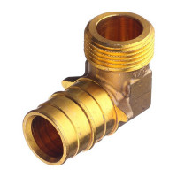 Угол Uponor (1023022) 25 мм х 3/4 НР(ш) латунный