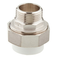 Муфта полипропиленовая VALTEC (VTp.761.0.03206) разъемная (американка) 32 мм х 1 НР(ш)