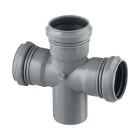 Крестовина Pro Aqua Comfort d50х50х50 мм 87° пластиковая одноплоскостная для внутренней канализации