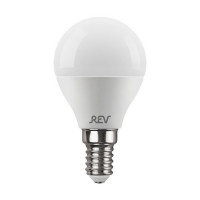 Лампа светодиодная REV 5 Вт E14 шар G45 4000К естественный белый свет 220 В матовая