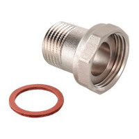 Полусгон VALTEC (VTr.613.N.0505) 3/4 НР(ш) с накидной гайкой латунный