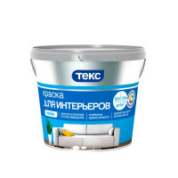 Краска водно-дисперсионная интерьерная Текс Профи белая основа А 0,9 л