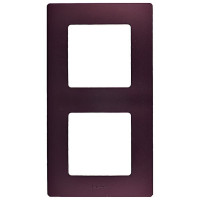 Рамка Legrand Etika 672562 двухместная универсальная сливовый