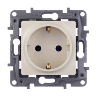 Розетка Legrand Etika 672321 скрытая установка слоновая кость с заземлением