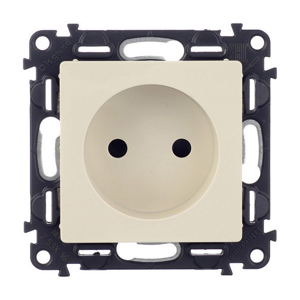 Розетка Legrand Valena LIFE 753516 скрытая установка слоновая кость без заземления со шторками