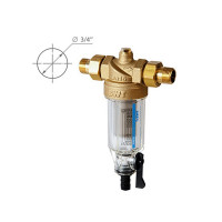 Предфильтр BWT Protector Mini для холодной воды прямая промывка 3/4 НР(ш) х 3/4 НР(ш)