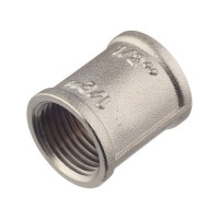 Муфта VALTEC (VTr.270.N.0004) 1/2 ВР(г) х 1/2 ВР(г) латунная
